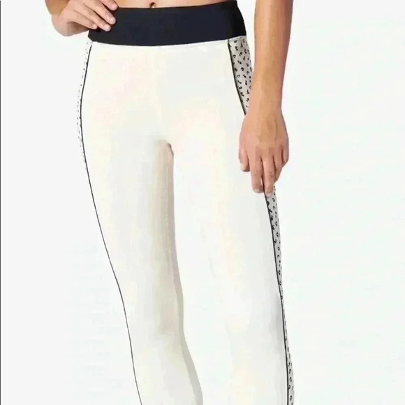 Vimmia Women's Meow Side Print Piped Half & Half Midrise Leggings Size S - Picture 2 of 14